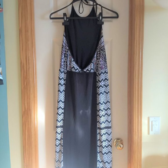 RARE Clover Canyon strappy geometric halter dress EUC - Picture 4 of 9